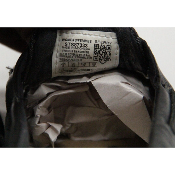 SPERRY Shoes Size 8 Black Canvas Starfish Boat Walking STS87333 - Picture 5 of 7